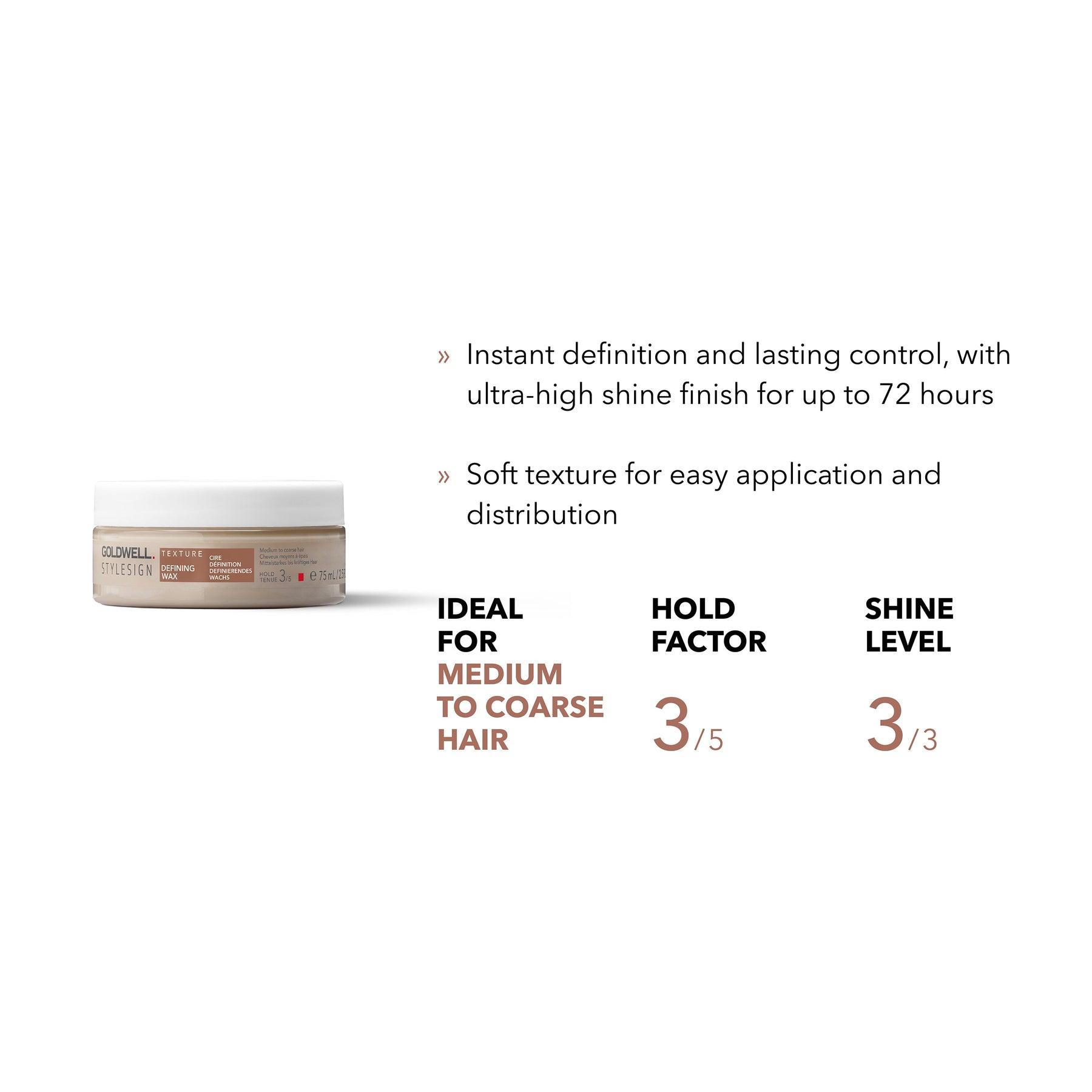 Goldwell Goldwell Stylesign Defining Wax 75ml Hair Styling Products