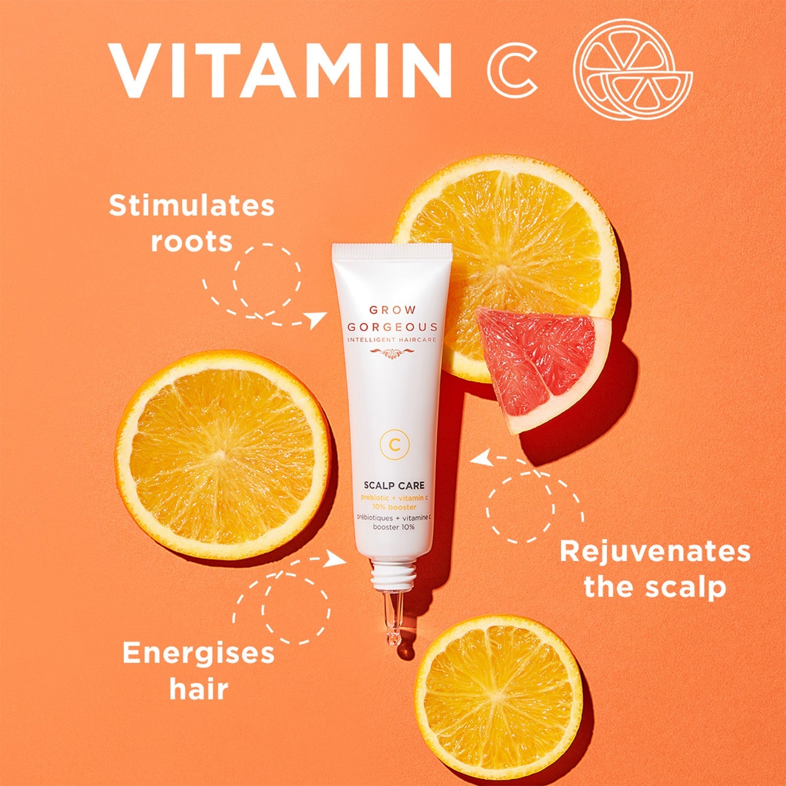 Grow Gorgeous Grow Gorgeous Prebiotic and Vitamin C 10% Booster Hair Care