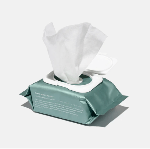 HydroPeptide HydroPeptide HydroActive Cleanse Micellar Facial Cloths - 30pk Cleansing Wipes