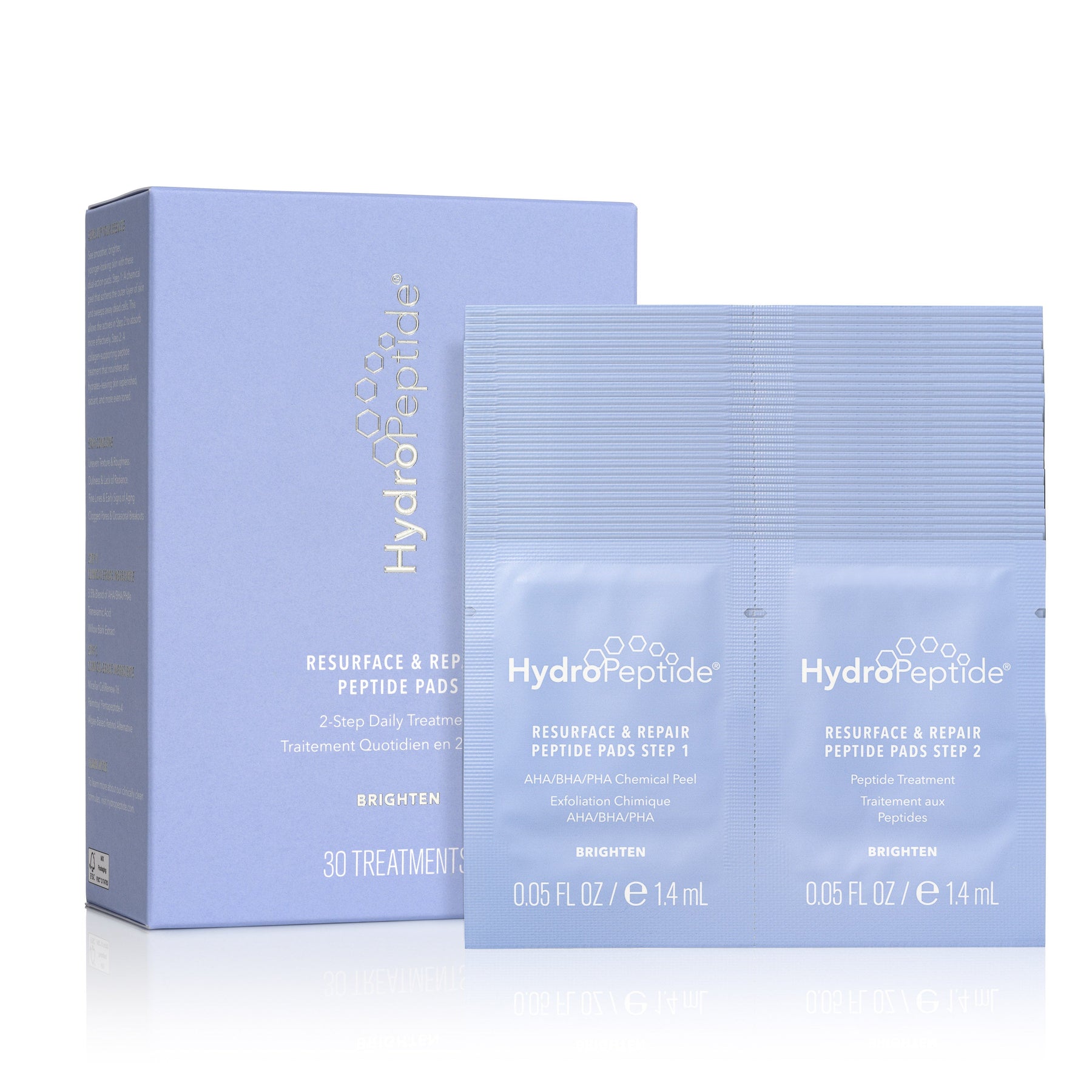 HydroPeptide HydroPeptide Resurface and Repair Peptide Pads - 30 Pads Exfoliators