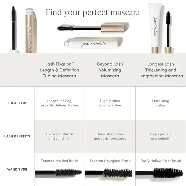 Jane Iredale Jane Iredale Lash Fixation Tubing Mascara Black 8g Mascaras