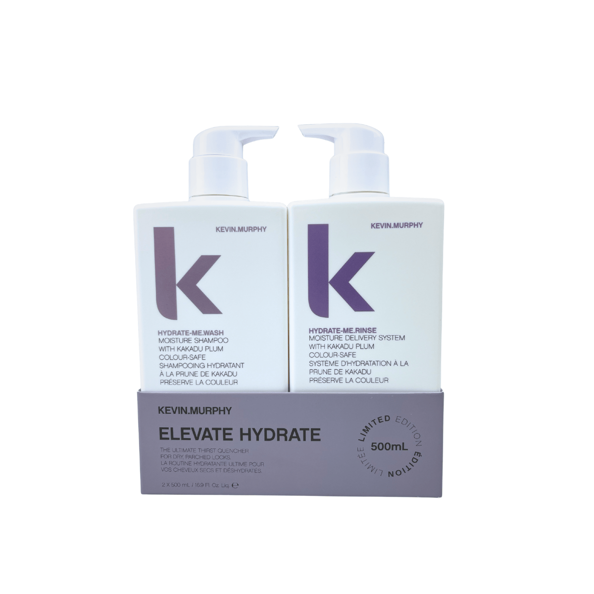 Kevin.Murphy KEVIN.MURPHY Elevate Hydrate 500ml Duo - Limited Edition Gift Sets [Health and Beauty]