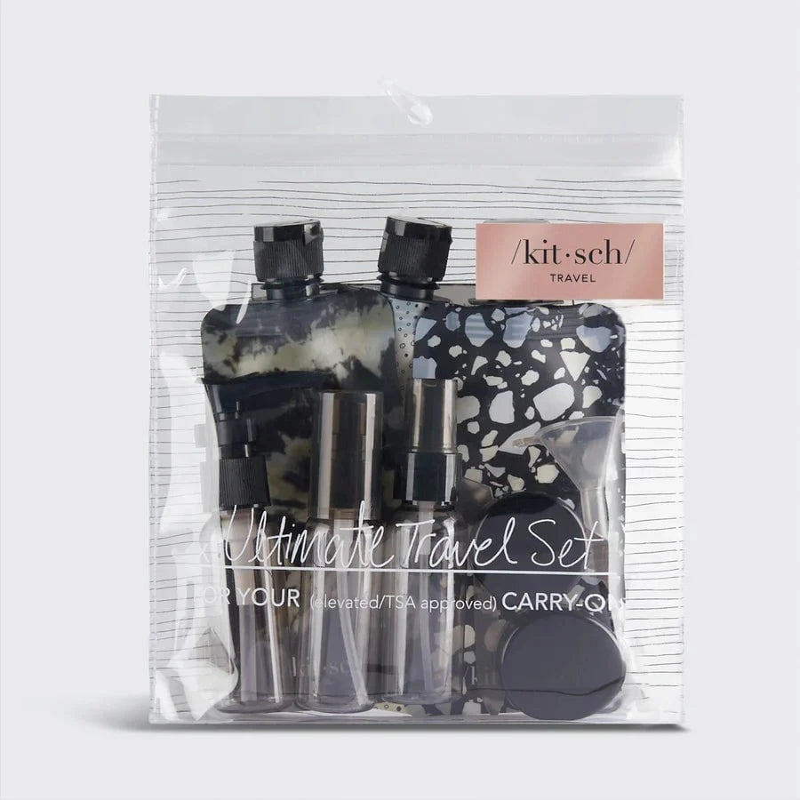 Kitsch Kitsch Travel Bottle 11pc Set  - Black Beauty Sets & Kits