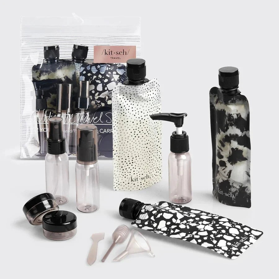 Kitsch Kitsch Travel Bottle 11pc Set  - Black Beauty Sets & Kits
