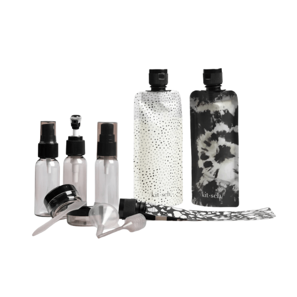 Kitsch Kitsch Travel Bottle 11pc Set  - Black Beauty Sets & Kits