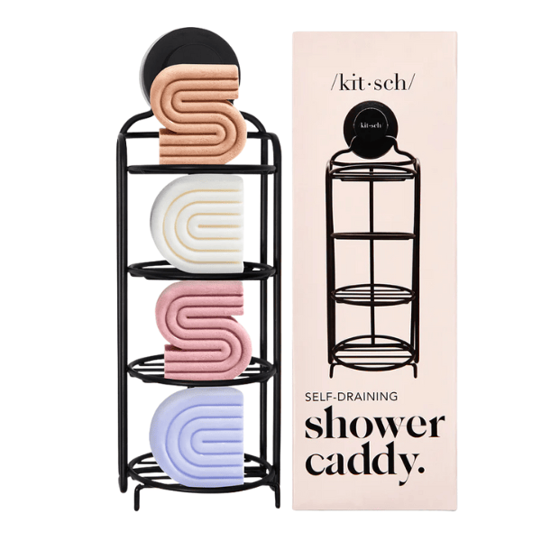 Kitsch Kitsch Self-Draining Shower Caddy - Black Body Care [Health and Beauty]