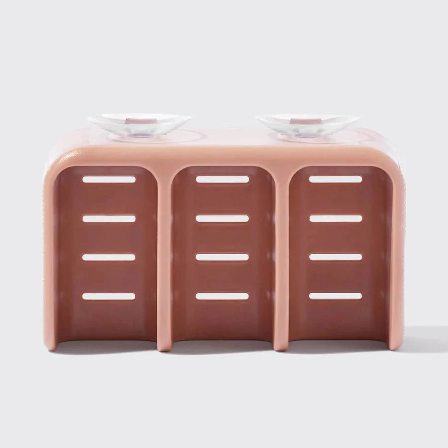 Kitsch Kitsch Recycled Plastic Self-Draining Soap Dish - Terracotta Hair Care [Health and Beauty]