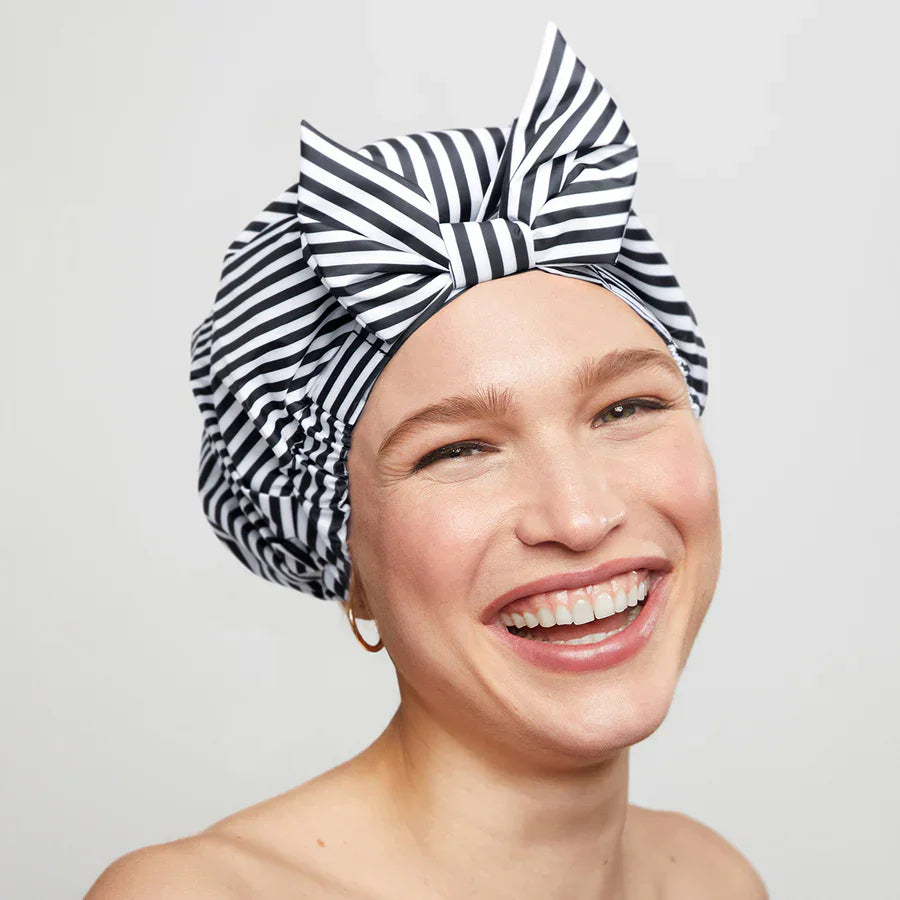 Kitsch Kitsch Recycled Polyester Luxe Shower Cap - Stripe Hair Care [Health and Beauty]