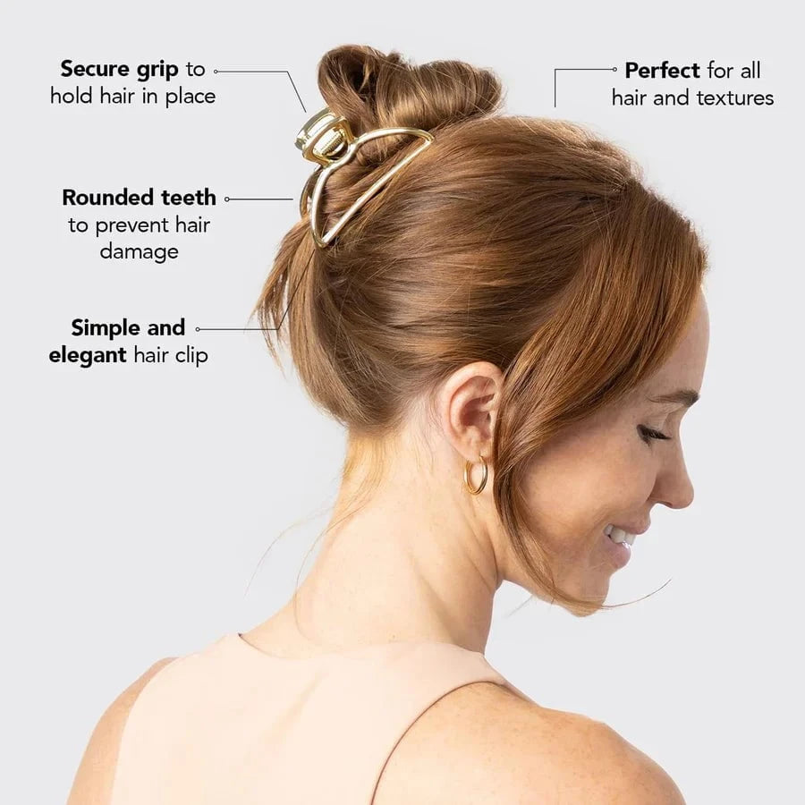 Kitsch Kitsch Metal Open Arch Claw Clip - Gold Hair Care