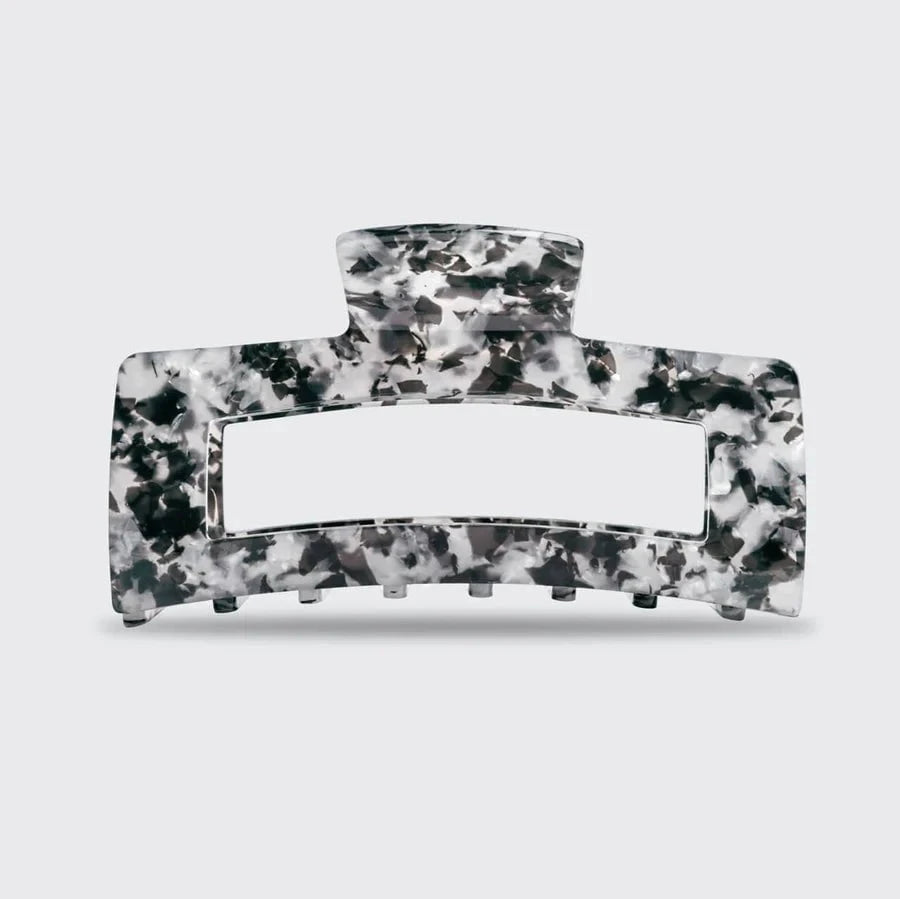 Kitsch Kitsch Rectangle Claw Clip Jumbo - Black Marble Hair Care