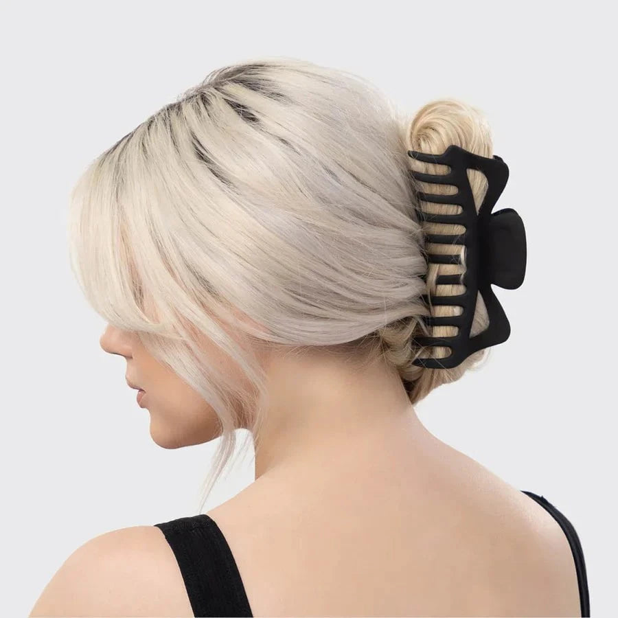 Kitsch Kitsch Recycled Plastic Classic Claw Clips Jumbo 2pc Set - Black & Tort Hair Care