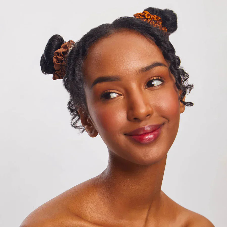 Kitsch Kitsch Ruched Satin Scrunchies 5pc Set - Sedona Hair Care
