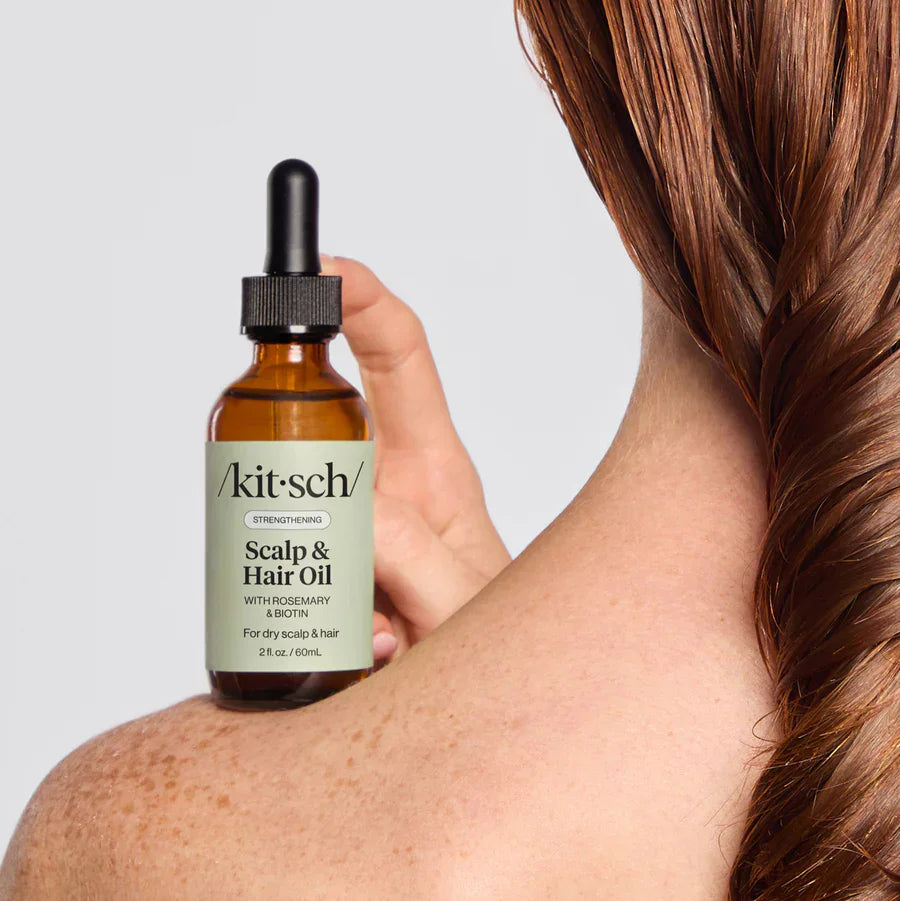 Kitsch Kitsch Strengthening Hair & Scalp Oil with Rosemary & Biotin 60ml Hair Treatments