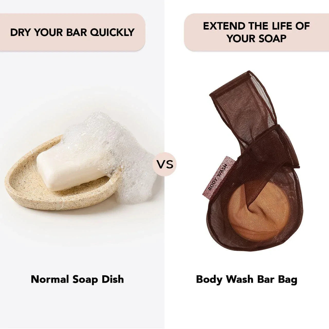 Kitsch Kitsch Body Bar Saver Bag - Chocolate Home Accessories