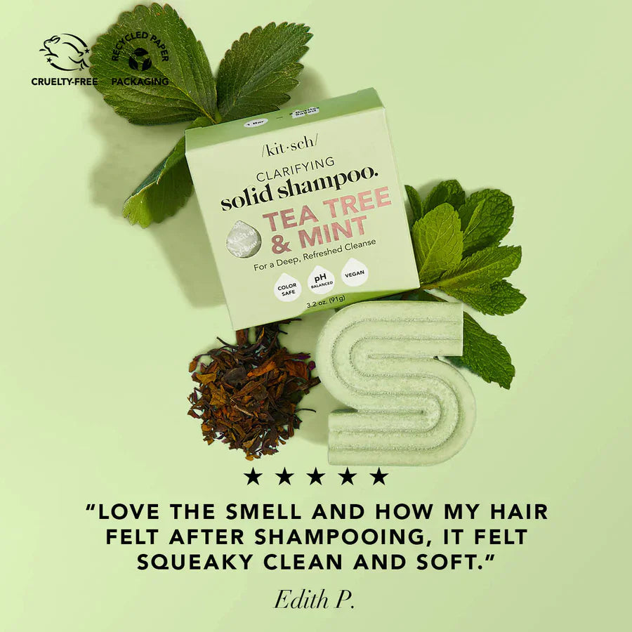 Kitsch Kitsch Tea Tree & Mint Clarifying Solid Shampoo Bar 91g Shampoo