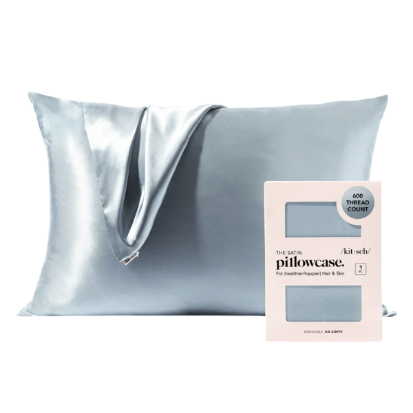 Kitsch Haze Blue Kitsch Satin Pillowcase (Various Colours) Wellness