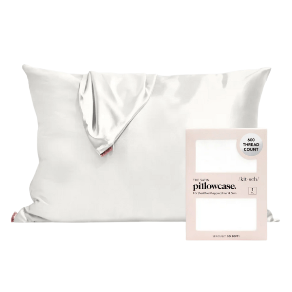 Kitsch Ivory Kitsch Satin Pillowcase (Various Colours) Wellness