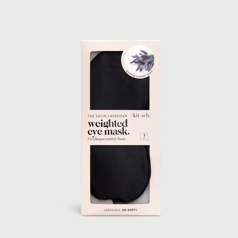 Kitsch Kitsch Lavender Weighted Eye Mask - Black Wellness