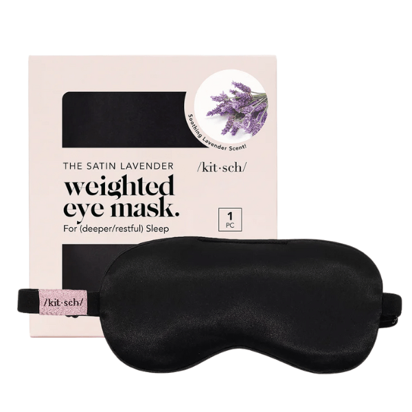 Kitsch Kitsch Lavender Weighted Eye Mask - Black Wellness