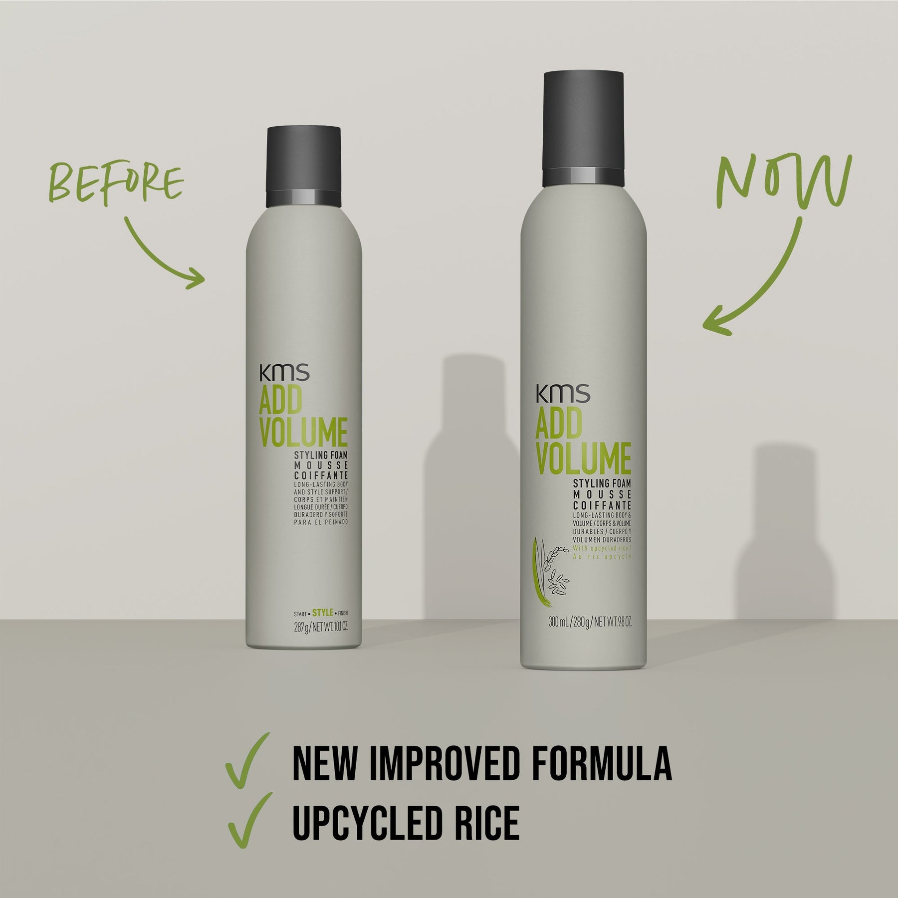 KMS KMS Add Volume Styling Foam 300ml Hair Styling Products