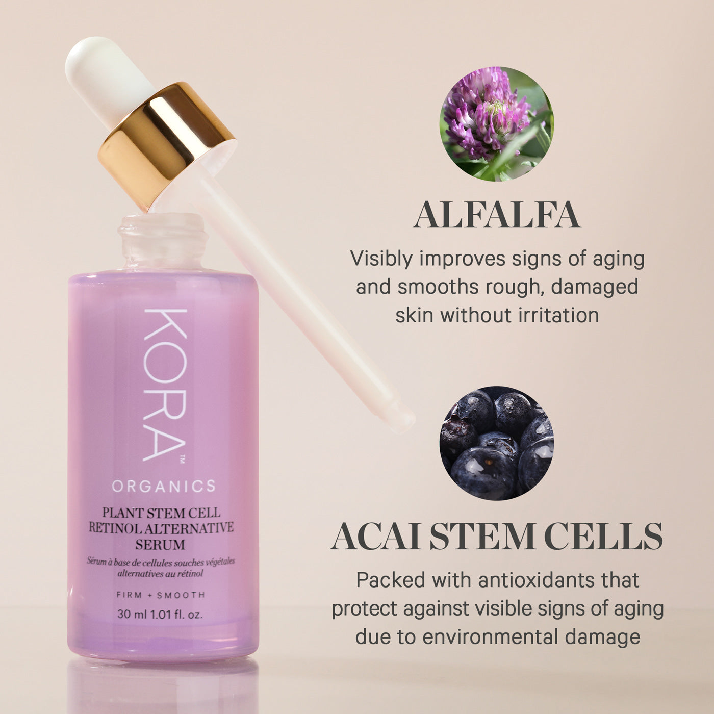 Kora Organics KORA Organics Plant Stem Cell Retinol Alternative Serum 30ml Skin Care