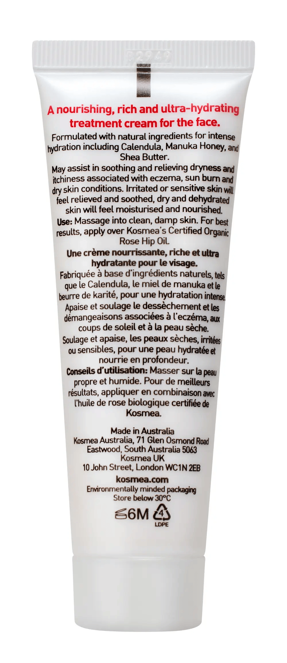Kosmea Kosmea Nourishing Cream 50ml Moisturisers