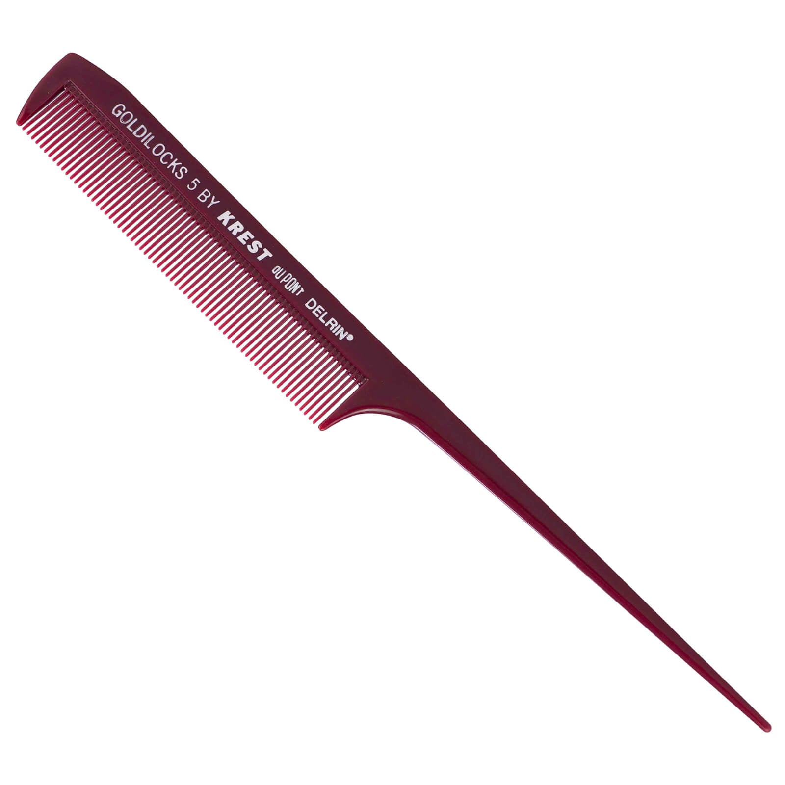 Krest Krest Goldilocks No.5 Extra Fine Tooth Rattail Comb 21.5Cm Hair Care [Health and Beauty]