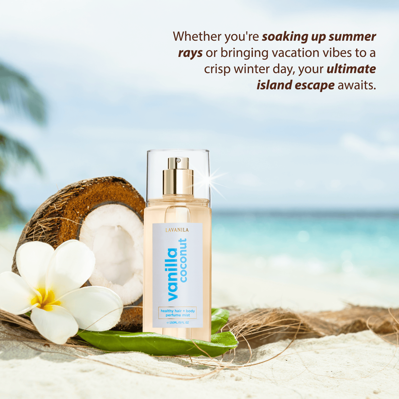Lavanila Lavanila The Healthy Hair + Body Mist Vanilla Coconut 150ml Fragrance/Hair Mist