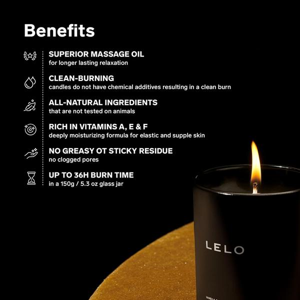 LELO LELO Snow Pear and Cedarwood Flickering Touch Massage Candle 150g Fragrance