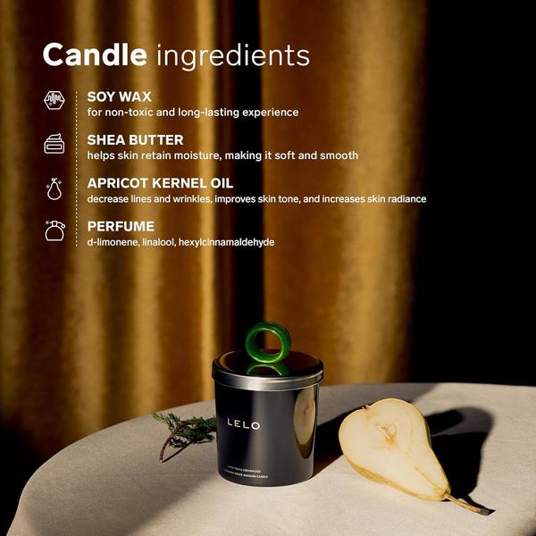 LELO LELO Snow Pear and Cedarwood Flickering Touch Massage Candle 150g Fragrance
