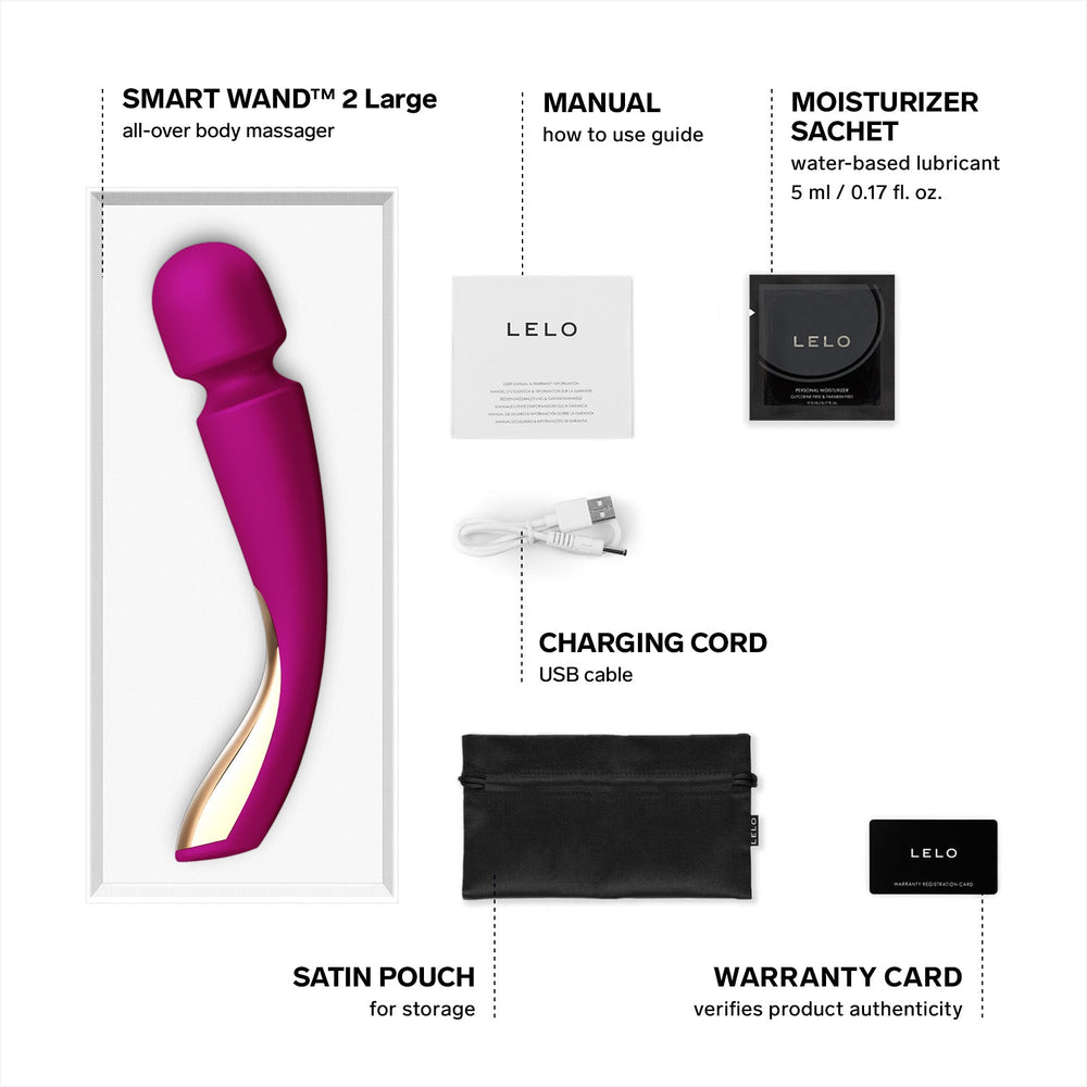 LELO LELO Smart Wand 2 Large Deep Rose Sexual Wellness