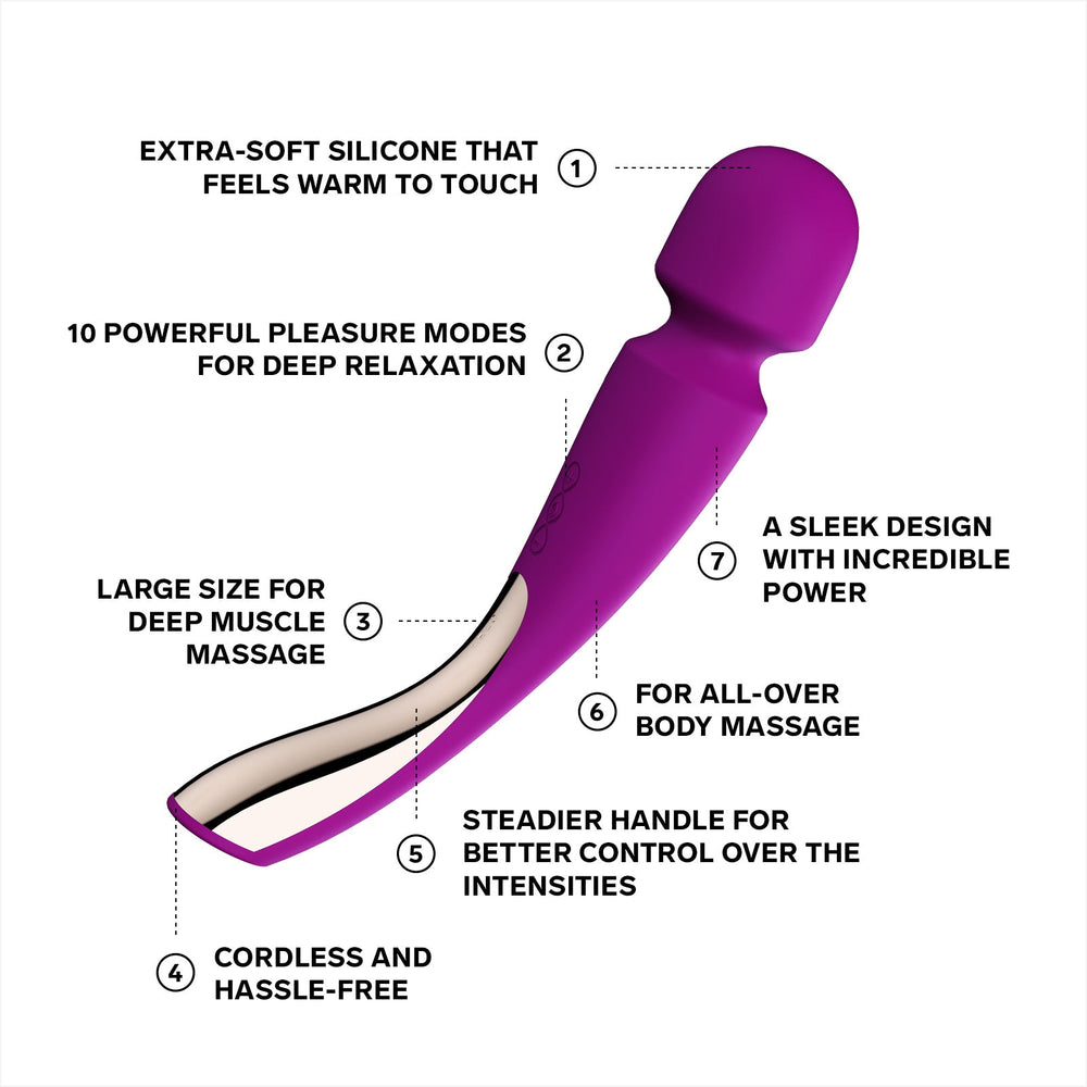 LELO LELO Smart Wand 2 Large Deep Rose Sexual Wellness