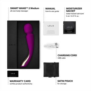 LELO LELO Smart Wand 2 Medium Deep Rose Sexual Wellness