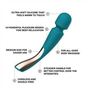 LELO LELO Smart Wand 2 Medium Ocean Blue Sexual Wellness