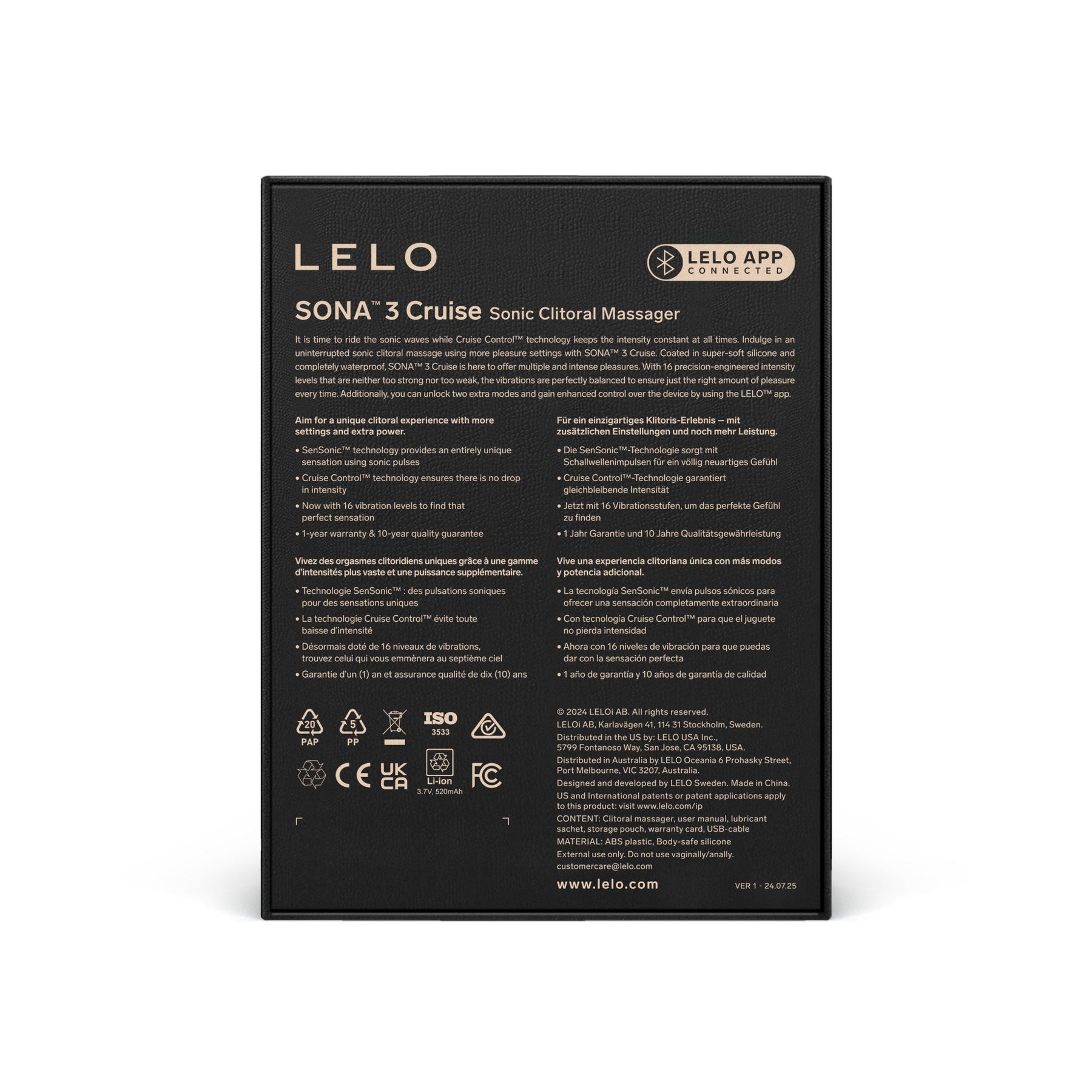 LELO LELO SONA 3 Cruise - Plum Sexual Wellness