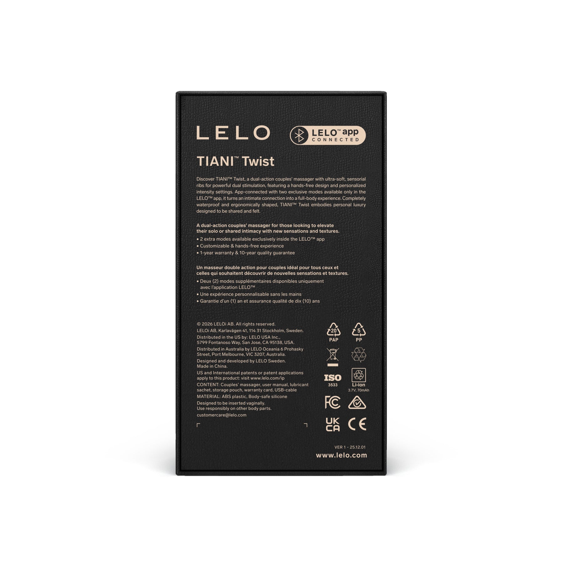 LELO LELO TIANI Twist - Lavender Sexual Wellness