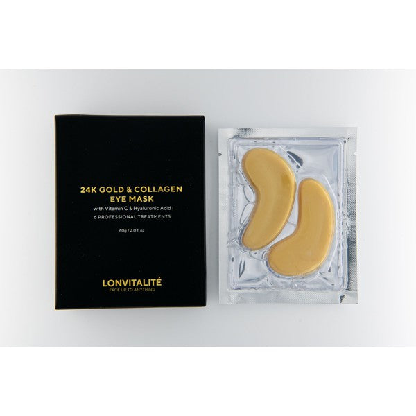 Lonvitalite Lonvitalite 24K Gold & Collagen Eye Mask - 6PK Eye Treatments