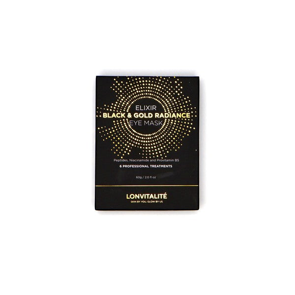 Lonvitalite Lonvitalite Restore Elixir Black and Gold Radiance Eye Mask - 6PK Eye Treatments