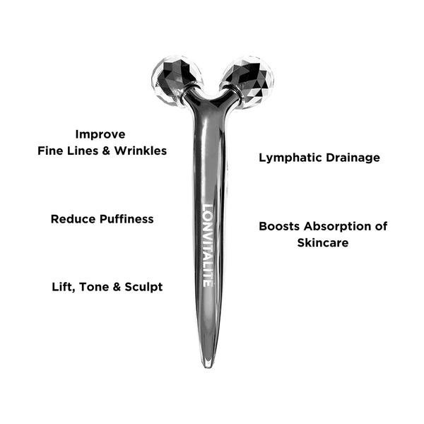 Lonvitalite Lonvitalite Platinum Contour Face Roller Facial Rollers