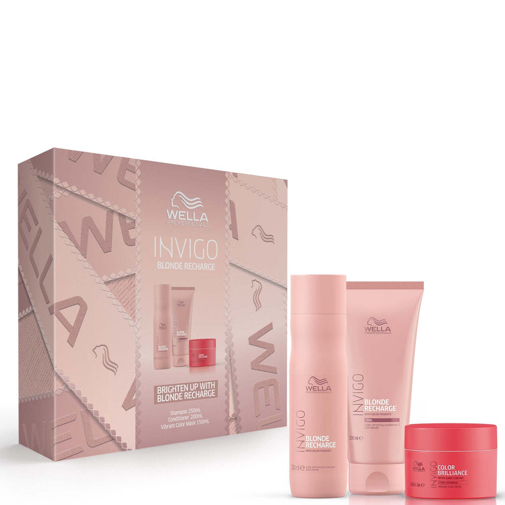 Lookfantastic Wella Professionals Invigo Blond Recharge Trio Limited Edition Beauty Sets & Kits