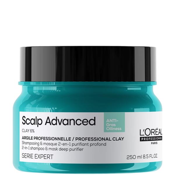 Lookfantastic L'Oréal Professionnel Serié Expert Scalp Advanced Anti-Oiliness 2-in-1 Deep Purifier Clay Hair Mask 250ml Hair Care