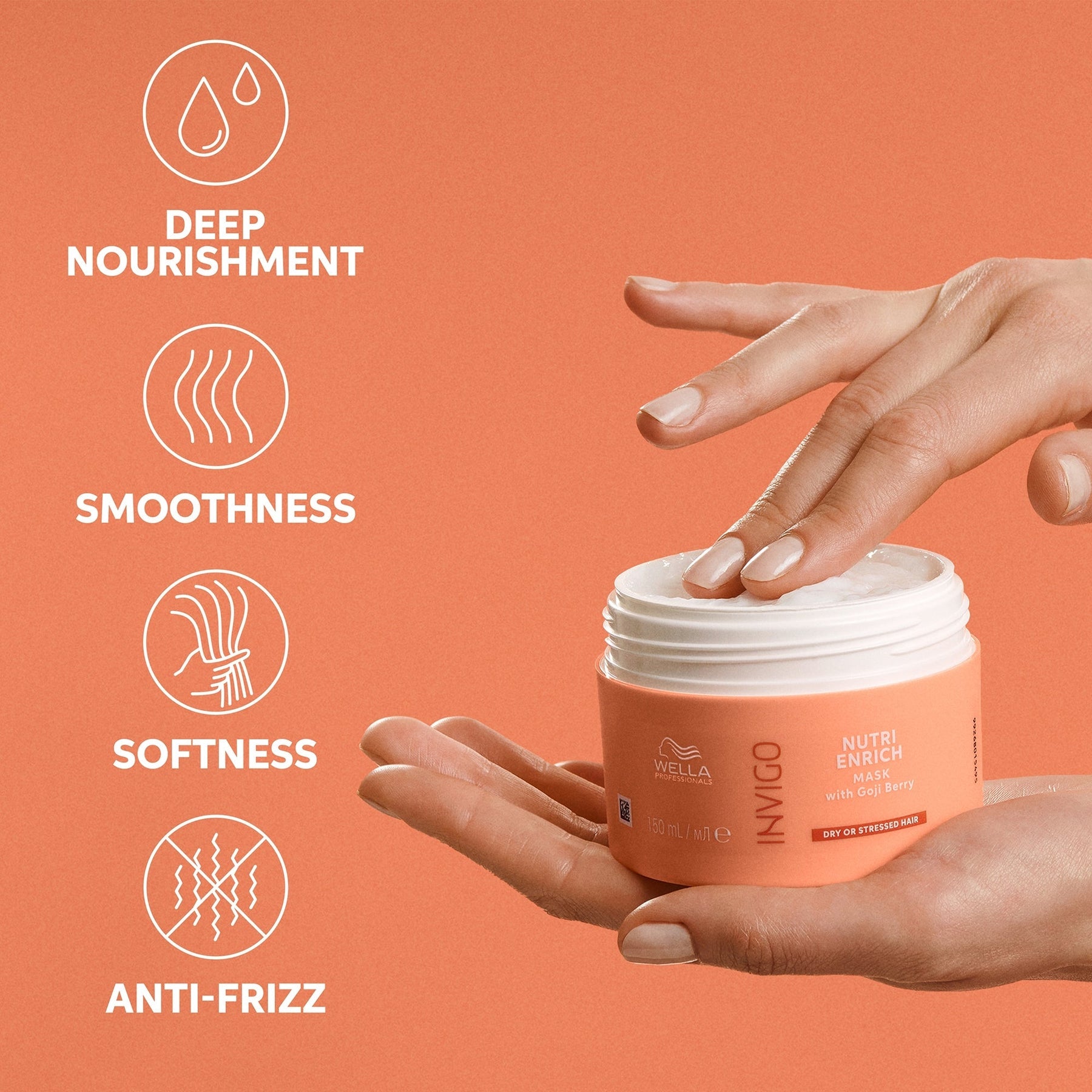 Lookfantastic Wella Professionals Invigo Nutri-Enrich Deep Nourishing Mask 150ml Hair Care