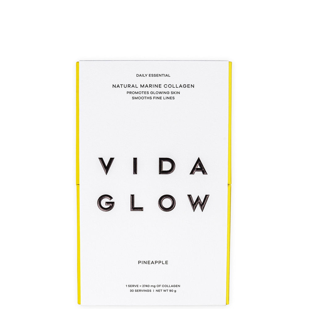 Lookfantastic Vida Glow Natural Marine Collagen Supplement - Pineapple 90g Wellness