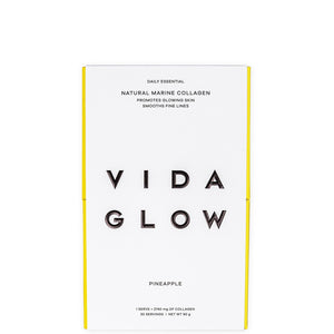 Lookfantastic Vida Glow Natural Marine Collagen Supplement - Pineapple 90g Wellness