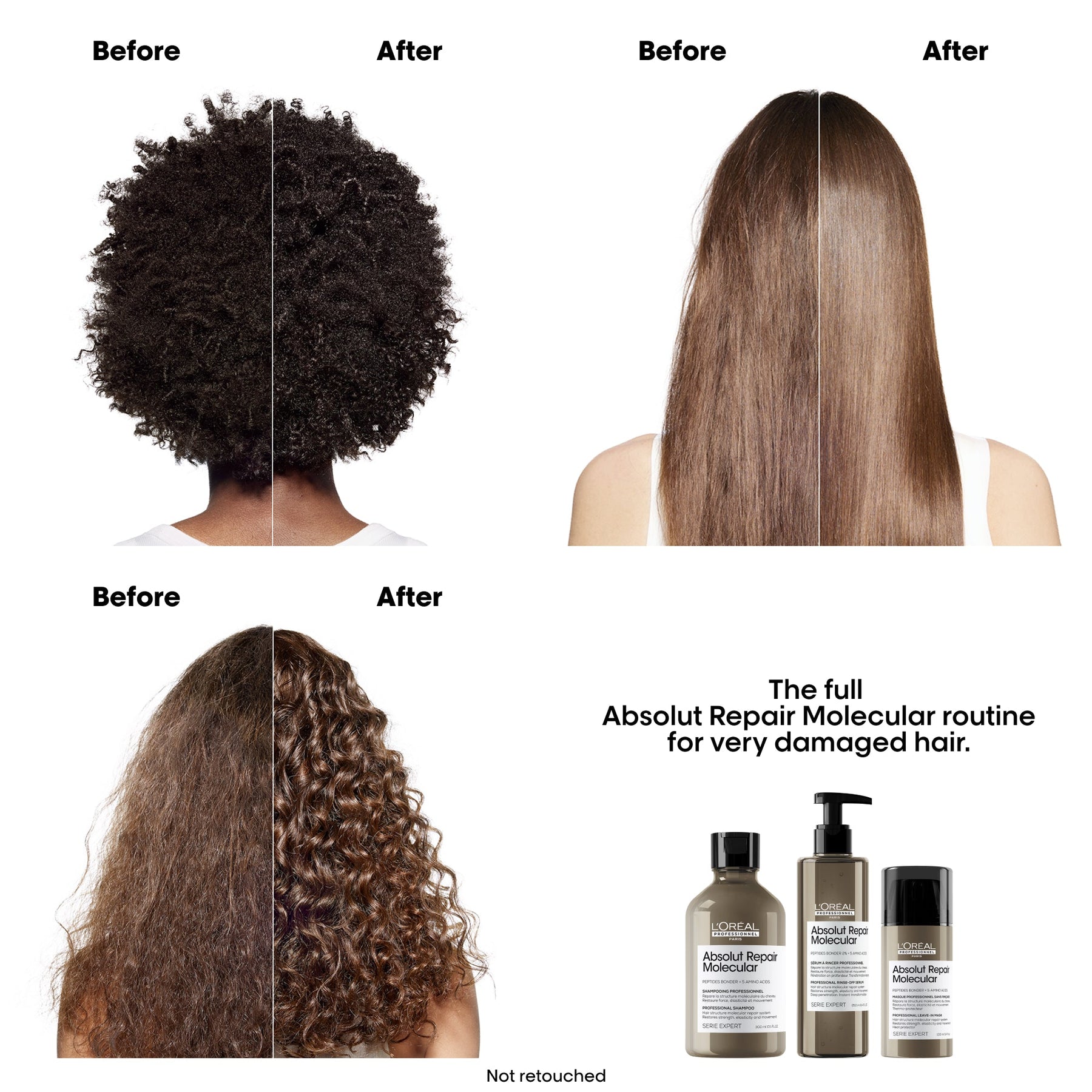 LOreal Professionnel L'Oreal Professionnel Absolut Repair Molecular Trio Pack Gift Sets [Health and Beauty]