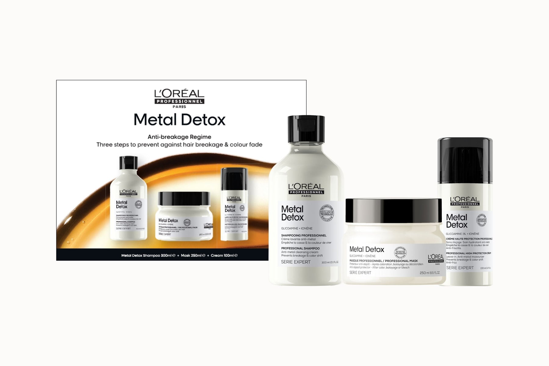 LOreal Professionnel L'Oreal Professionnel Metal Detox Trio Pack Gift Sets [Health and Beauty]
