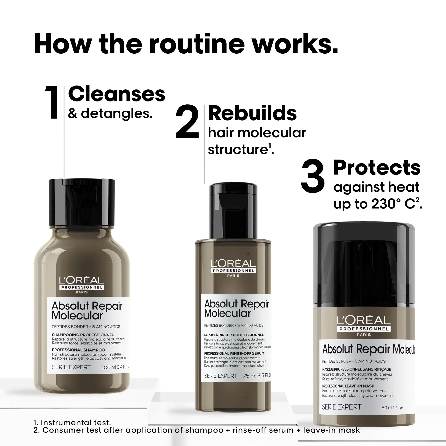 LOreal Professionnel L'Oreal Professionnel Absolut Repair Molecular Mini Trio Discovery Kit Hair Care [Health and Beauty]