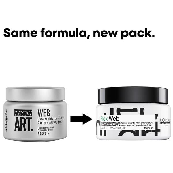 LOreal Professionnel L'Oreal Professionnel Tecni.ART Web Hair Sculpting Paste 150ml Hair Styling Products