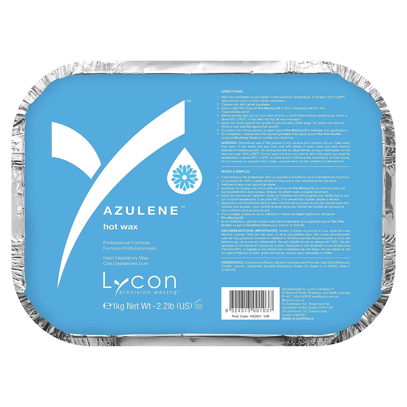 Lycon Lycon Azulene Hot Wax 1kg Body Care