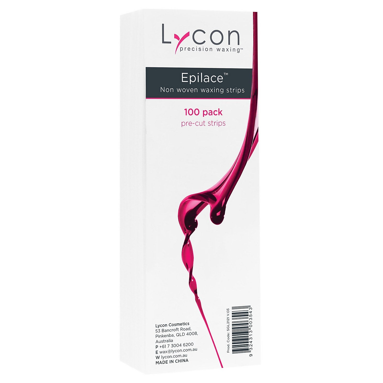 Lycon Lycon Epilace Non Woven Waxing Strips x 100 Body Care
